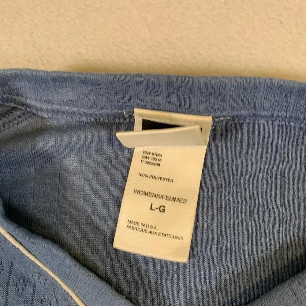 The North Face Women’s Long Sleeve Lightweight Blue Vaporwick Shirt Made USA U54 - Picture 7 of 13